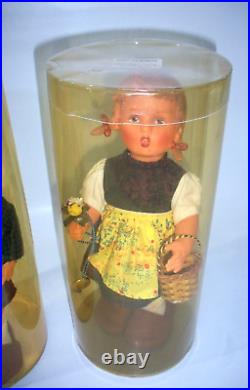 Vtg GOEBEL Hummel Hansel and Gretel Jointed Dolls West Germany 11 1/2, Rare
