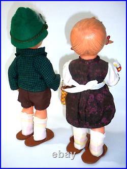 Vtg GOEBEL Hummel Hansel and Gretel Jointed Dolls West Germany 11 1/2, Rare