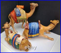 Vtg Goebel Hummel LARGE SET KNEELING STANDING LAYING NATIVITY CAMEL W Germany