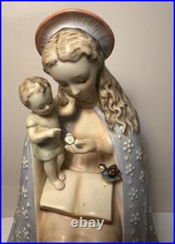 Vtg HUMMEL Mary & Infant Jesus Flower Madonna Figurine Germany Full Bee 9.5 TMK2