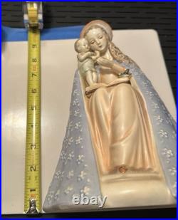 Vtg HUMMEL Mary & Infant Jesus Flower Madonna Figurine Germany Full Bee 9.5 TMK2