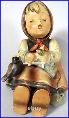 Vtg Hummel Figurine Happy Pastime Girl Singing Bird Goebel 69 1957 Mint