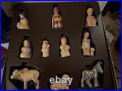 W Goebel Porzellanfabrik Nativity Figurines 1982 W Germany 10 Pc Set Hummel