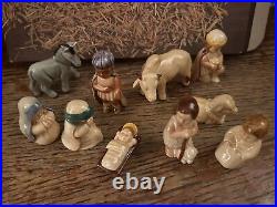 W Goebel Porzellanfabrik Nativity Figurines 1982 W Germany 10 Pc Set Hummel