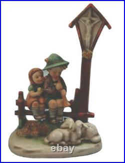 Wayside Devotion Hummel Goebel TMK3 Forest Shrine Cross Porcelain Figurine 2234B